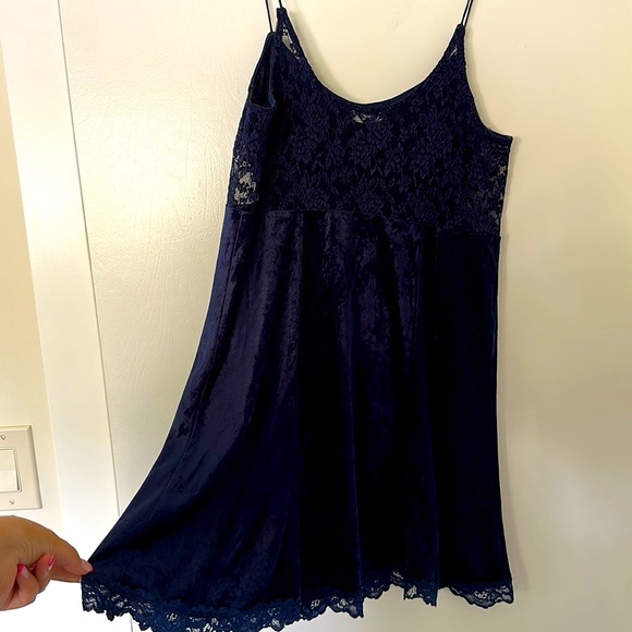 Free People Velvet Mini Dress - Picture 3 of 5